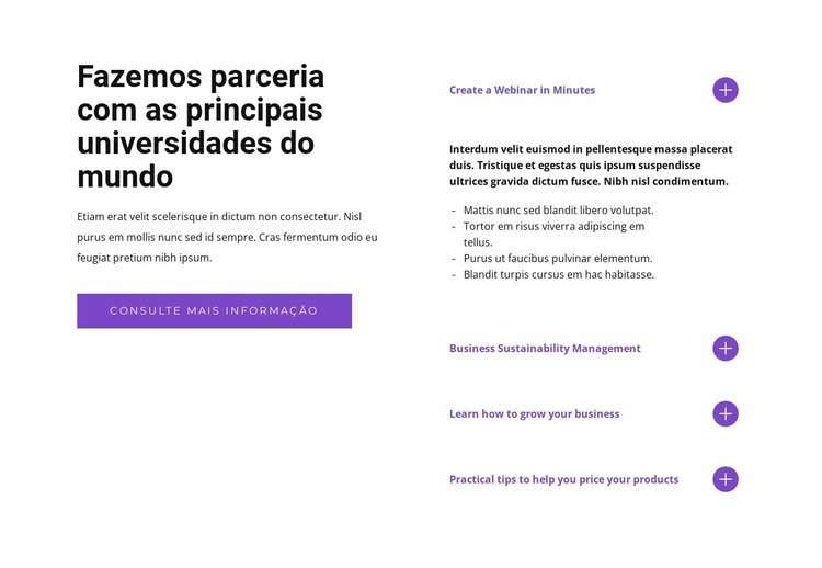 Nós respondemos suas perguntas Landing Page