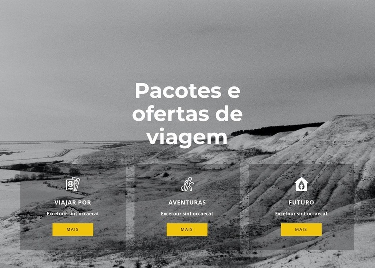 Viagens exclusivas Landing Page