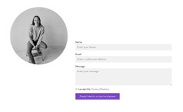 Начальный HTML-Код Для Круглая Картинка И Форма