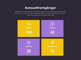 Räknare Av Våra Prestationer CSS-Mall