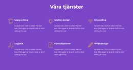 Våra Byråtjänster - Grundläggande HTML-Mall