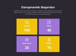 Başarılarımızın Sayacı - Kullanımı Kolay Tek Sayfalık Şablon