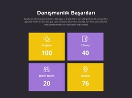 Başarılarımızın Sayacı Için Ücretsiz Web Sitesi Modeli