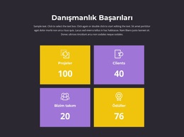 Başarılarımızın Sayacı - Web Sitesi Şablonunu Indirme