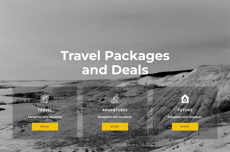 Exclusive travel Web Design