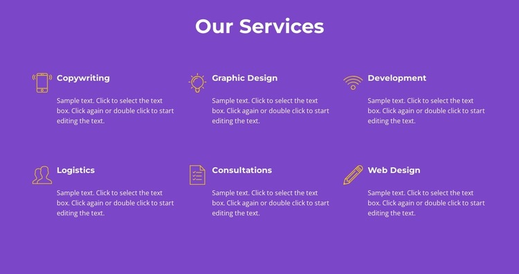 Our agency services Website Builder Templates