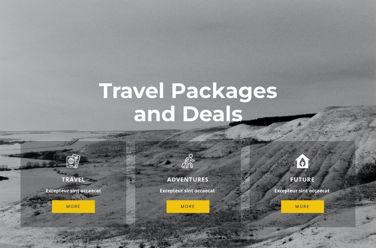 Exclusive travel Website Builder Templates