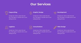 Our Agency Services - Simple Website Mockup