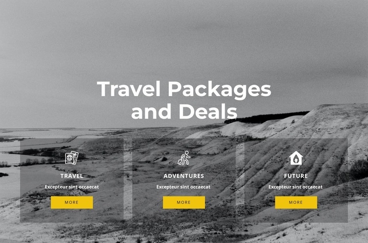 Exclusive travel Wix Template Alternative