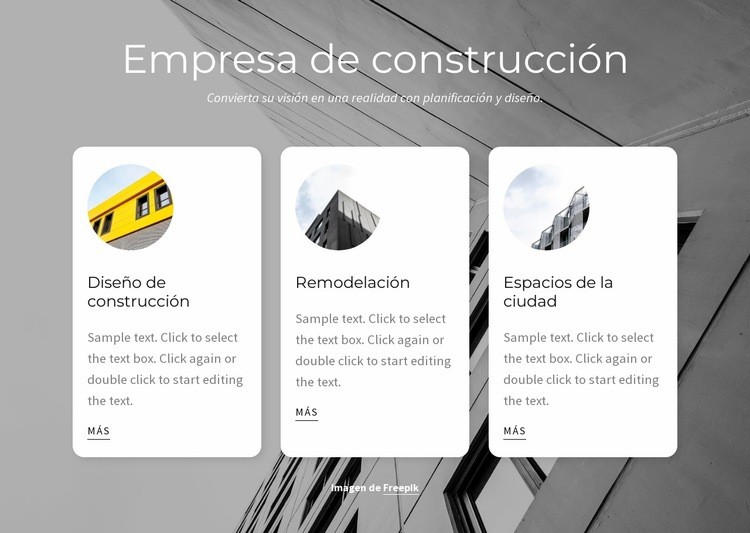 Planificación y construcción Creador de sitios web HTML