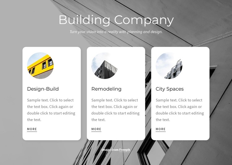 Planning and building HTML Template