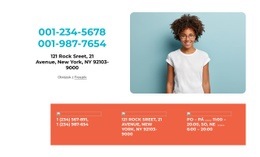 Vlastní Písma, Barvy A Grafika Pro Kontaktujte Nás S Opakovačem Sítě