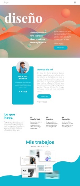 Diseñador Creativo: Plantilla HTML5 Multipropósito