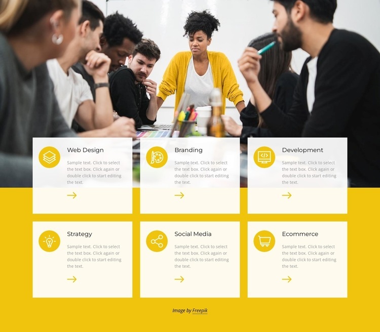 Creative designer profile Homepage Design