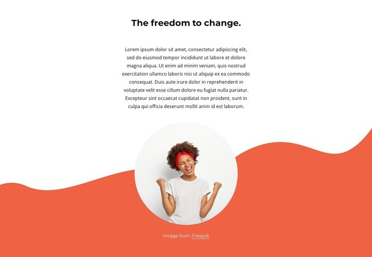 Shapes on background Homepage Design