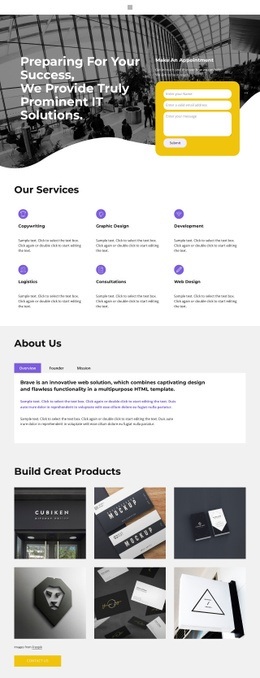 Personal website Html Code Example