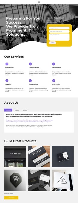Let'S Talk About Business - Simple HTML Template