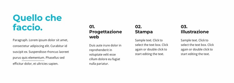 Cosa facciamo blocco di testo Modello Joomla