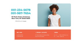 CSS-Menu Voor Neem Contact Met Ons Op Met Rasterrepeater