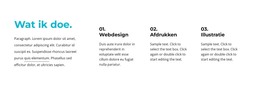 Wat We Doen Tekstblok - Gratis HTML-Sjabloon
