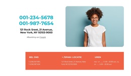 Gratis WordPress-Thema Voor Neem Contact Met Ons Op Met Rasterrepeater