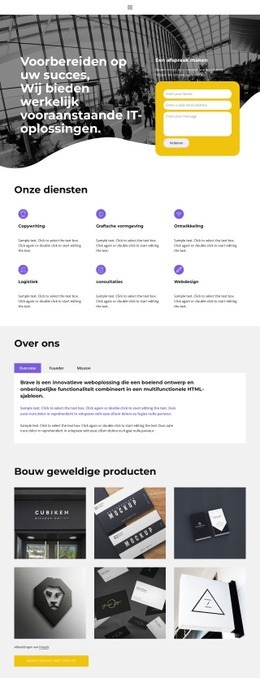 Laten We Het Over Zaken Hebben - Inspiratie Voor Mockups Voor Websites