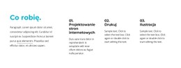 Co Robimy Blok Tekstu Szablon Siatki CSS