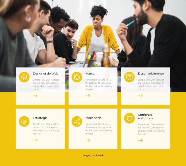 Perfil de designer criativo Landing Page