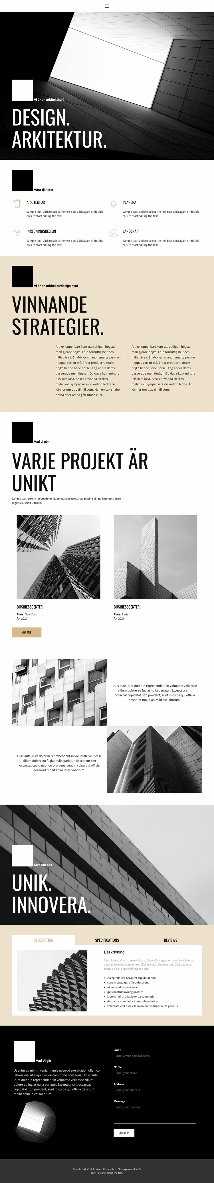 Design och arkitektur WordPress -tema