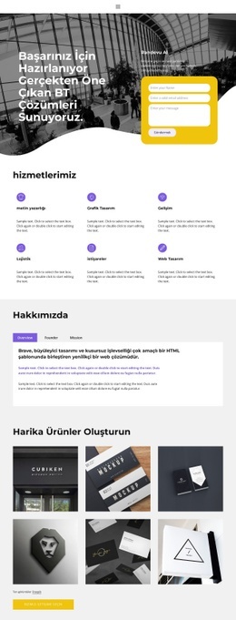 Hadi Iş Hakkında Konuşalım Için En İyi HTML5 Şablonu