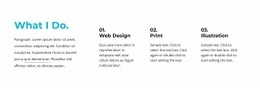 What We Do Text Block - Responsive Web Page
