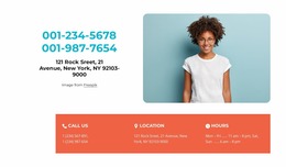 Contact Us With Grid Repeater - Mockup Design