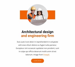 Architectural Design And Engineering Firm WordPress Website Builder Free