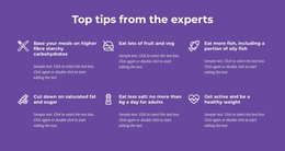 Homepage Sections For Top Tips From The Experts