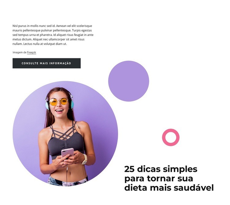 Start eating well Construtor de sites HTML