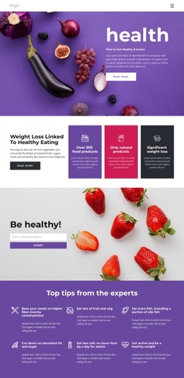 Building A Healthy And Balanced Diet Design Website
