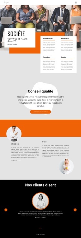 Cabinet De Conseil De Grande Qualité - Build HTML Website