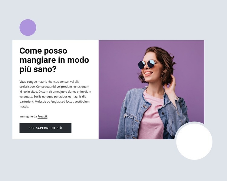 Best diet tips eve Modelli di Website Builder