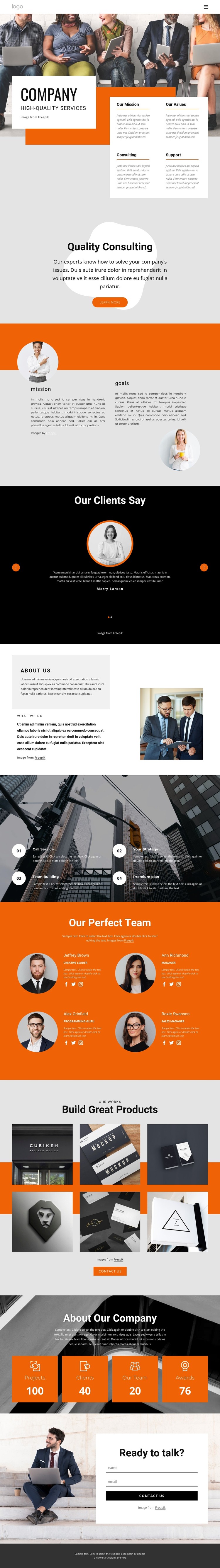 Hight quality consulting firm Static Site Generator