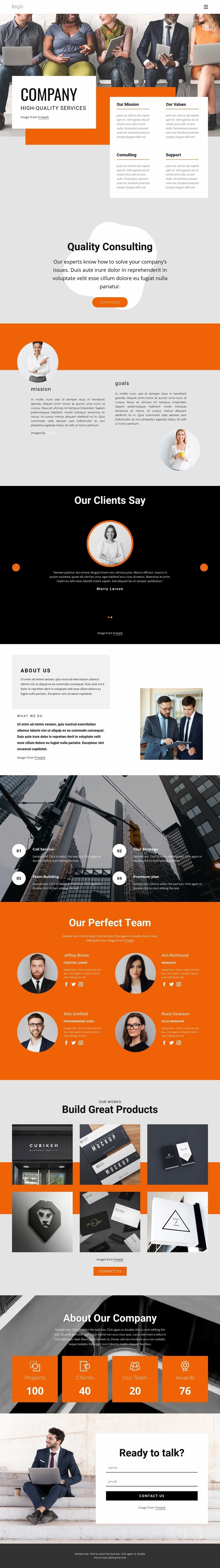 Hight quality consulting firm Web Page Designer