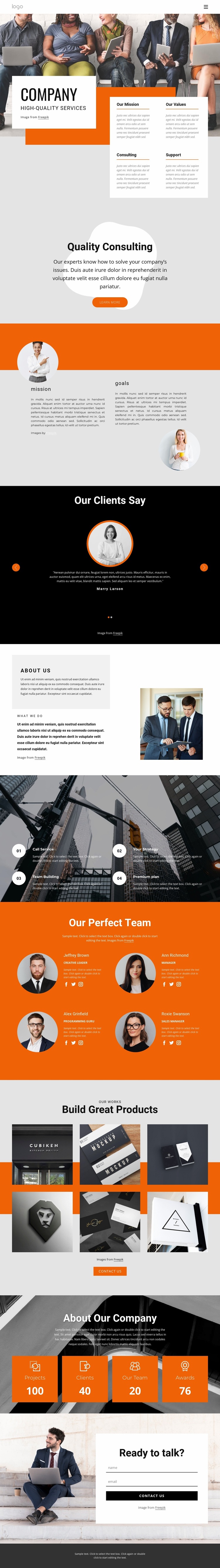 Hight quality consulting firm Website Design