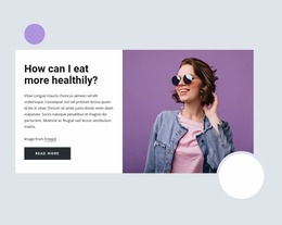 Best Diet Tips Eve - Website Mockup