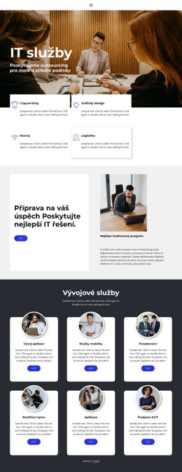 IT Směr – Šablona Stránky HTML