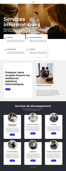 Direction Informatique : Modèle De Site Web Simple