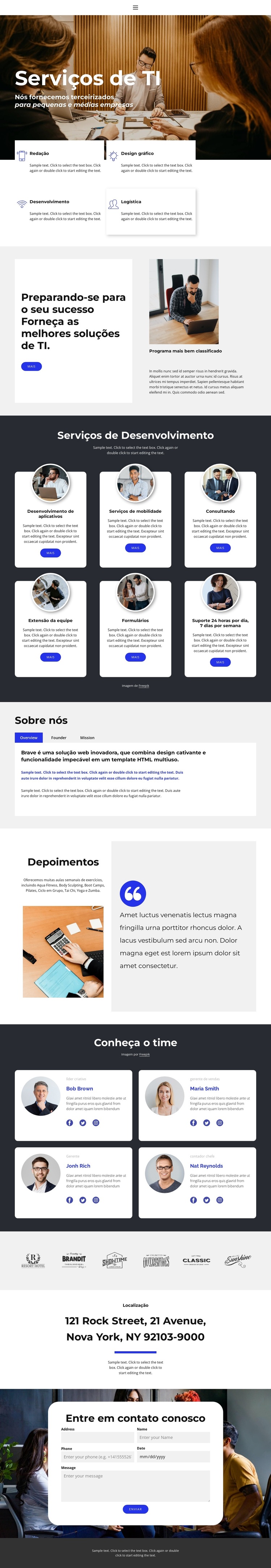 direção de TI Tema WordPress