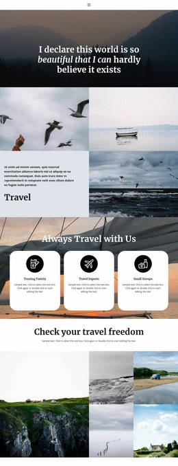 Premium Website Mockup For Useful Travel Information