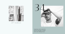 CSS Menu For Art Design Museum