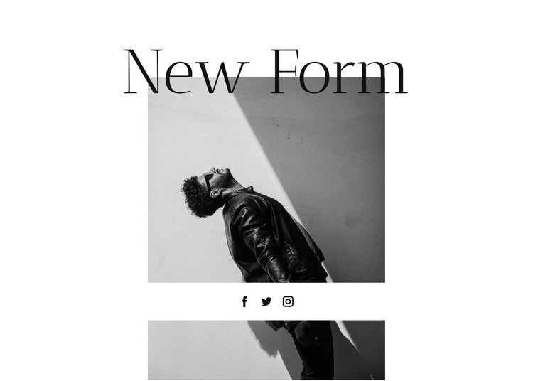 New form in style CSS Template