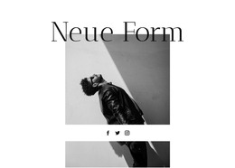 Neue Form Im Stil - Responsive Website