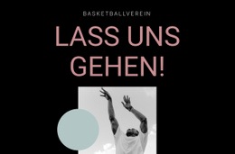 Basketball-Sportverein - HTML5-Vorlage Für Eine Seite